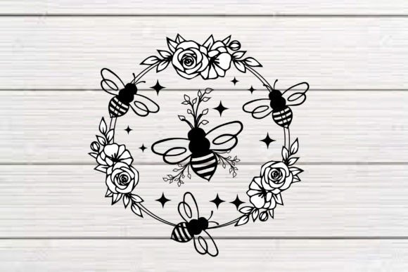 Bee Floral Flower Bundle