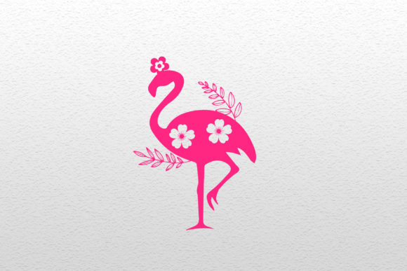Flamingo Floral Laser Cut