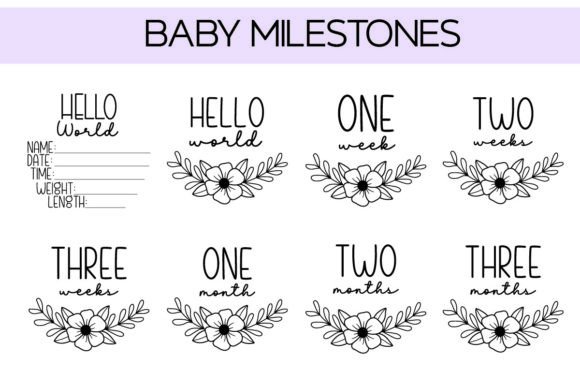 Floral Baby Milestone