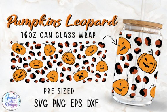 Floral Ghosts 16oz Glass Wrap