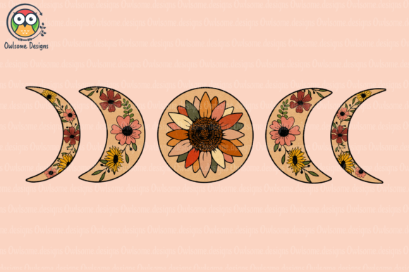 Floral Moon Phase Sublimation