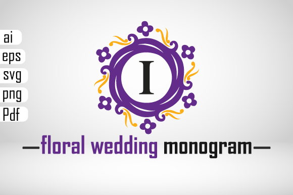 Floral Wedding Monogram I