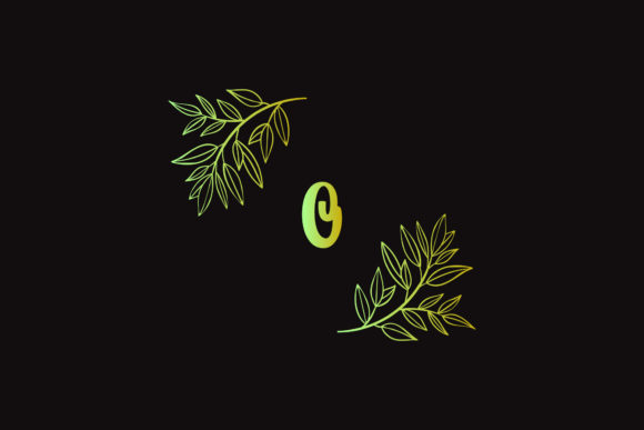 Monogram Floral Symbol Design