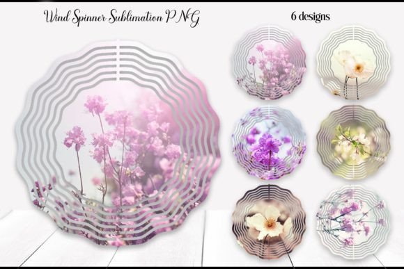 Pink Flower Wind Spinner Bundle Floral