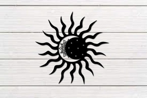 Sun Moon Mandala Floral
